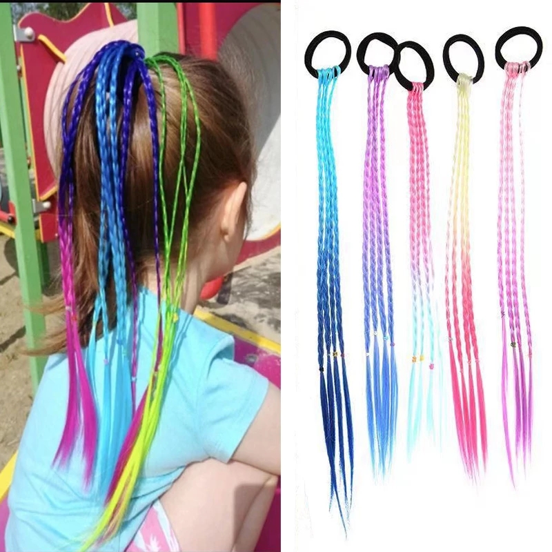 Colorful Bowtie Hair Clips Braider Twist / Rainbow Glitter Wings Hair Bows Princess Kids Long Wig /Hairpins Braiding Tool