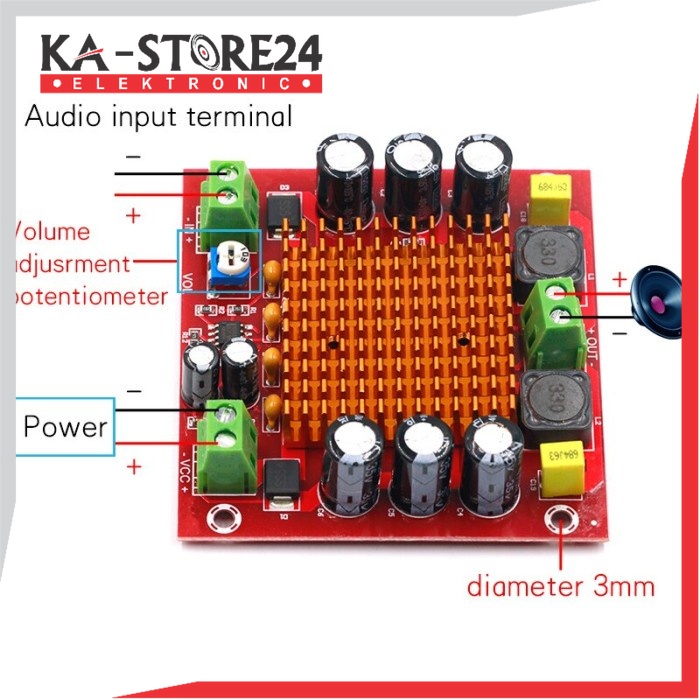 HIFI Power Amplifier Class D TPA3116D2 TPA3116 150w Mono for Subwoofer