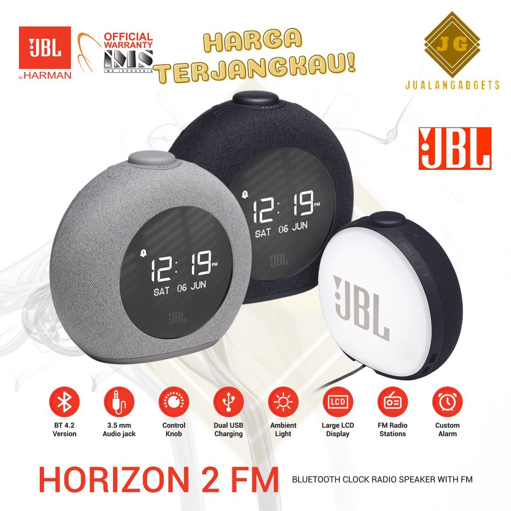 Speaker JBL Horizon 2 Speaker With FM Radio &amp; Clock - Garansi Resmi