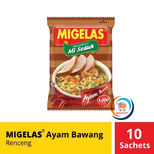 Migelas 28 gr 1 Renceng isi 11 sachets