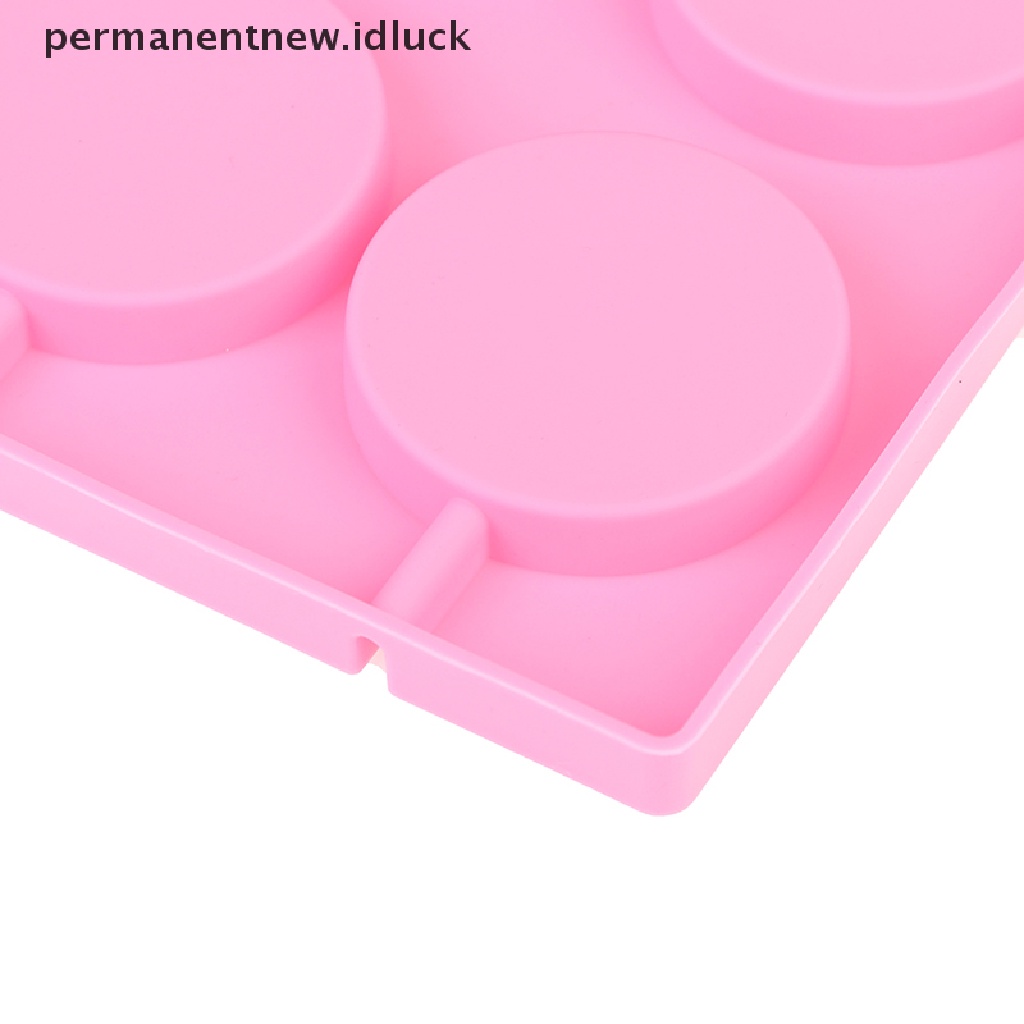 Cetakan Kue Bentuk Bulat Besar 8 Lubang Bahan Silikon Untuk Alat Dekorasi Dapur