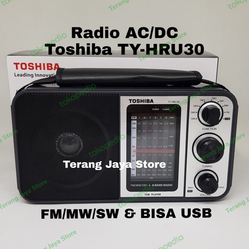 Radio Toshiba TY-HRU30 Radio Listrik Toshiba HRU30 Radio FM/MW/SW+USB