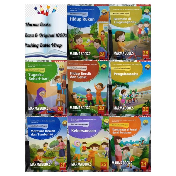 Buku Tematik Terpadu SD 2A 2B 2C 2D 2E 2F 2G 2H K13N Yudistira / Buku Tematik Terpadu Kelas 2