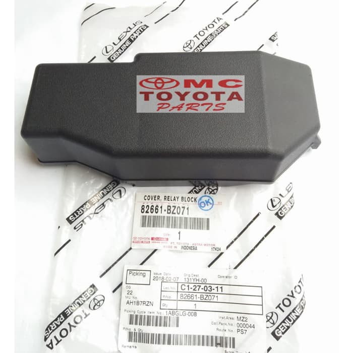 Cover Tutup Atas Rumah Box Relay / Sekring Avanza Xenia All New 82661-BZ071