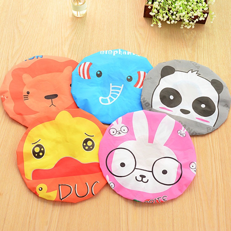 Shower Cap / Penutup Rambut Mandi Motif Animal