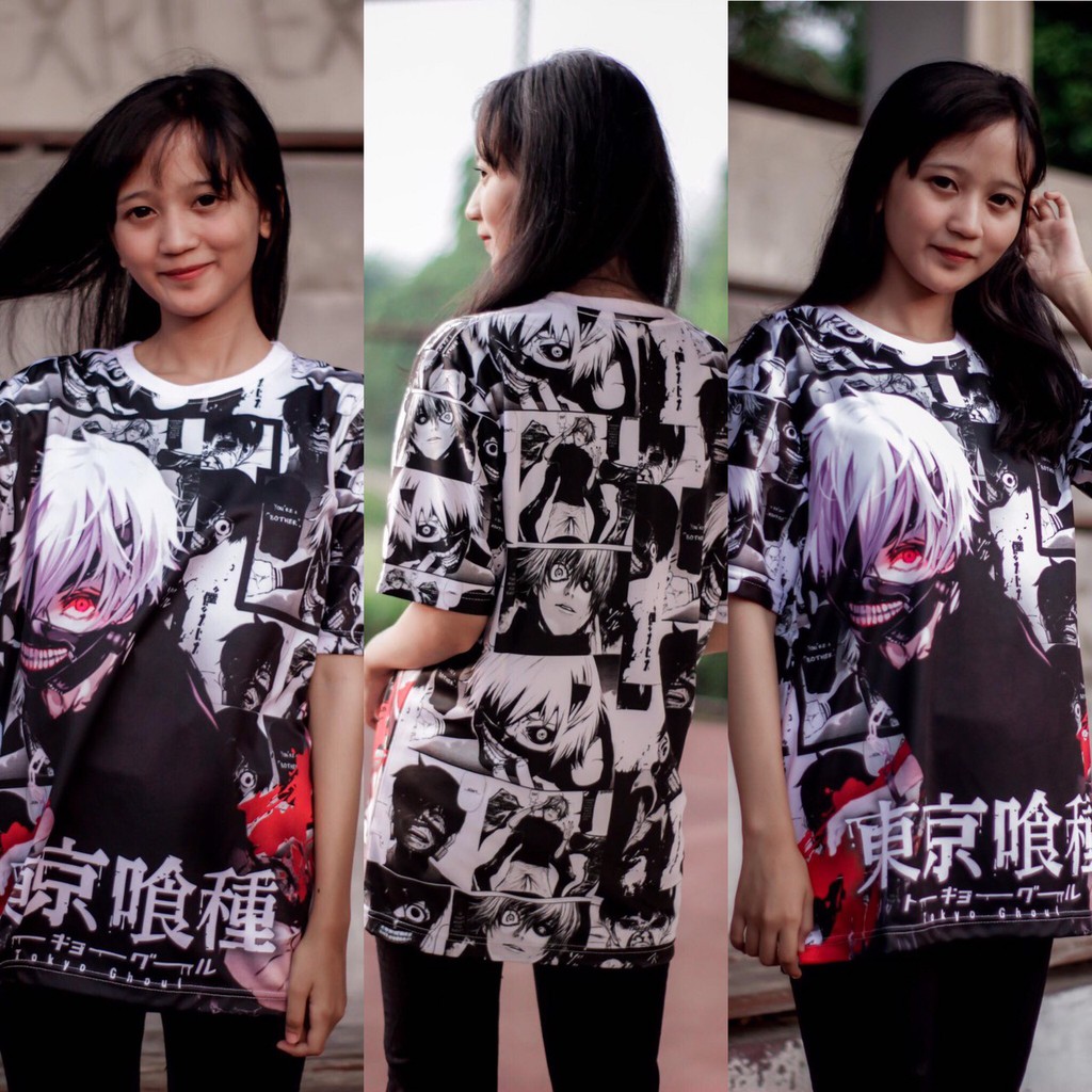 Tshirt Kaneki Fullprint tokyo Ghoul Dryfit