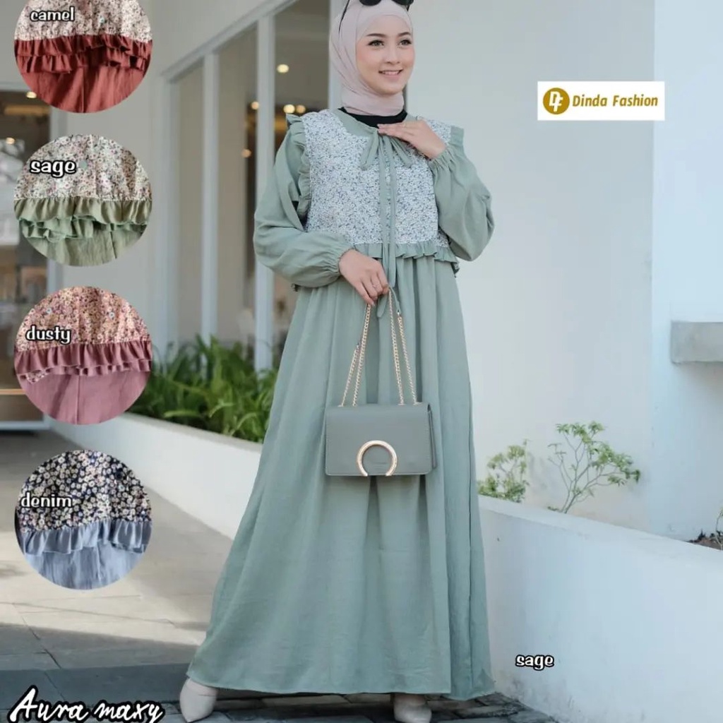 Terlaris JOVINNA MAXI GAMIS JUMBO UKURAN S M L XL XXL XXXL 5L BIG SIZE Elegan