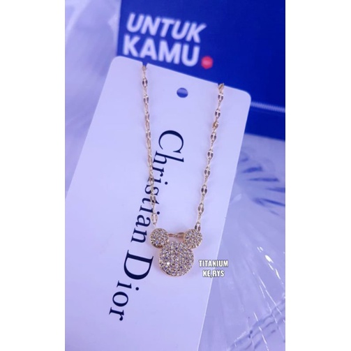 Kalung titanium asli,tidak luntur ,aman dipake mandi,sehari hari dan aman untuk yg alergi xuping