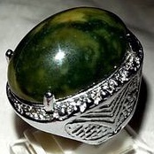 cincin batu akik pancawarna garut