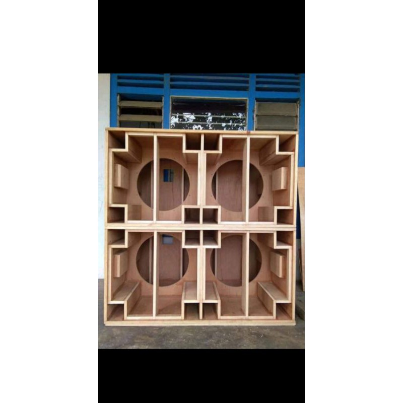 Box speaker planar 15inch double bahan triplek.