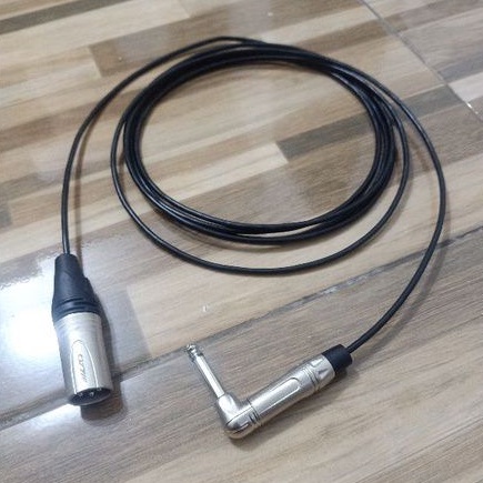 Kabel Jack L Mono to Jack Canon Male 6m - Kabel Jack L mono To XLR Male 6m - Kabel Jack Mic Male