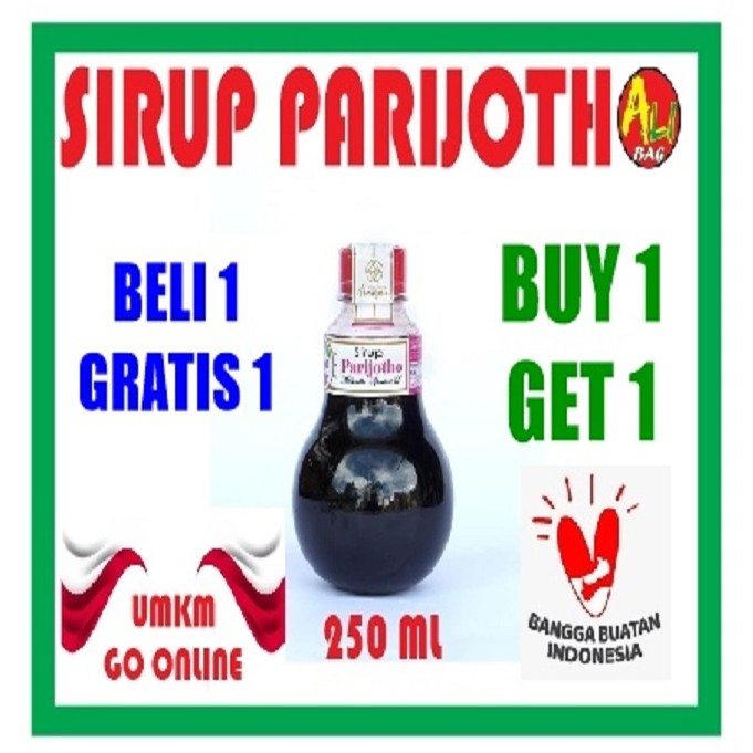 

BUY 1 Get 1 Sirup Parijotho 250 Ml Khas Kudus Parijoto Pari jotho Pari Joto penyubur kandungan