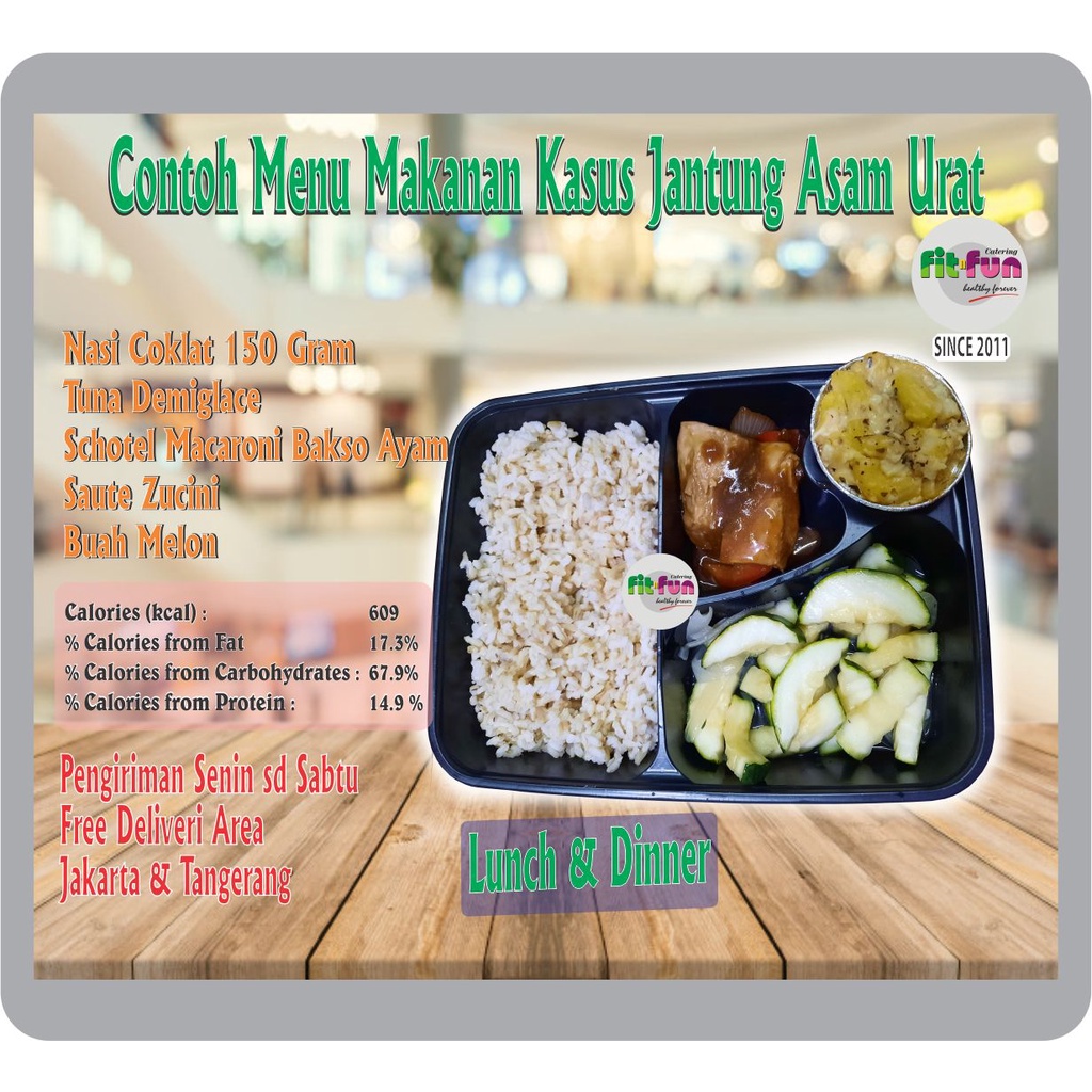 

Catering Diet Jantung Asam Urat - FitFunCatering Diet Sehat Jantung Asam Urat 10 Hari [1xmakan]