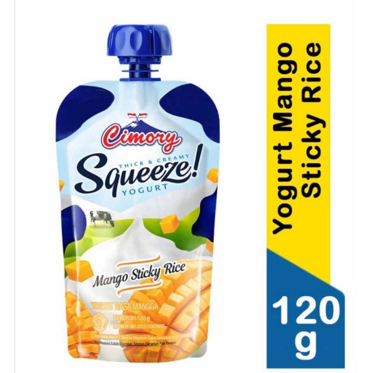 

Cimory Yoghurt Squeeze Mango Sticky Rice 120G