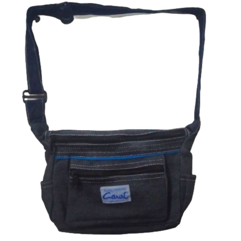 tas selempang pria bahan jeans