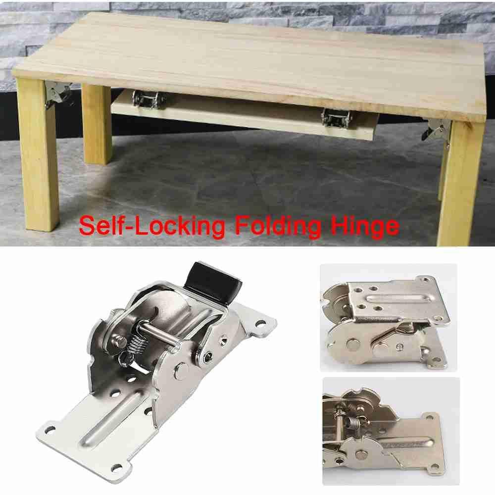 Suyo Self-Locking Engsel Lipat Hardware Furniture Bracket Kursi Extension Penyangga Frame