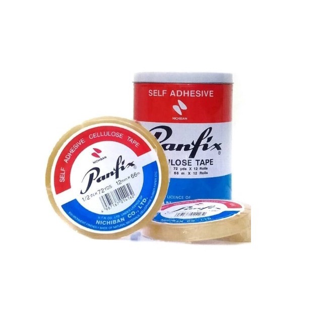 

Nikmati Selotip / Cellulose Tape 1/2 Inch X 72 Yards Panfix Bergaransi