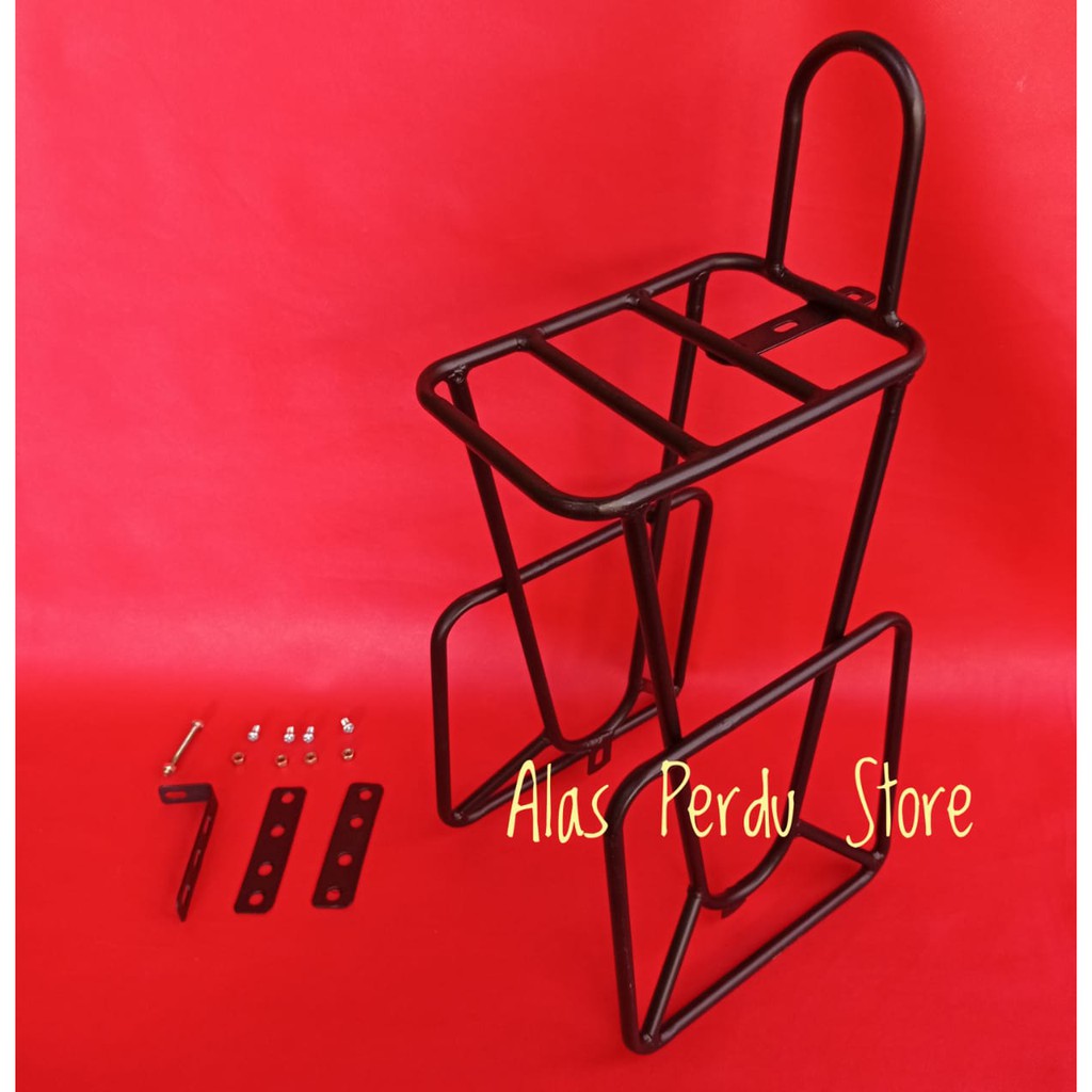 Front Pannier Rack Bicycle Touring /Rack Depan Sepeda Federal /Fixie / Balap Klasik / Sepeda Touring