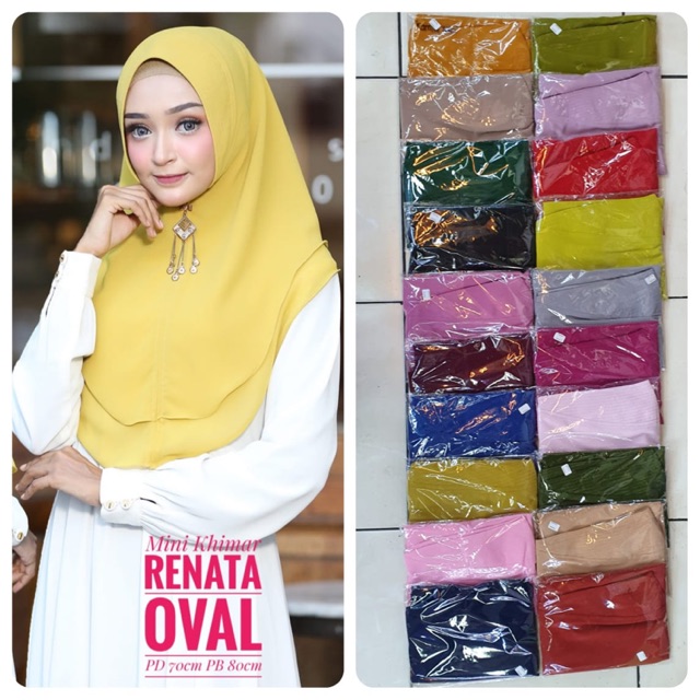 Mini Khimar Renata Oval