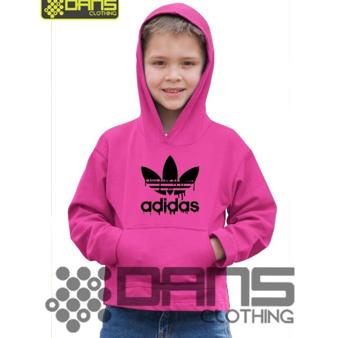 Jaket Hoodie Sweater anak - Adidas Dripping Logo