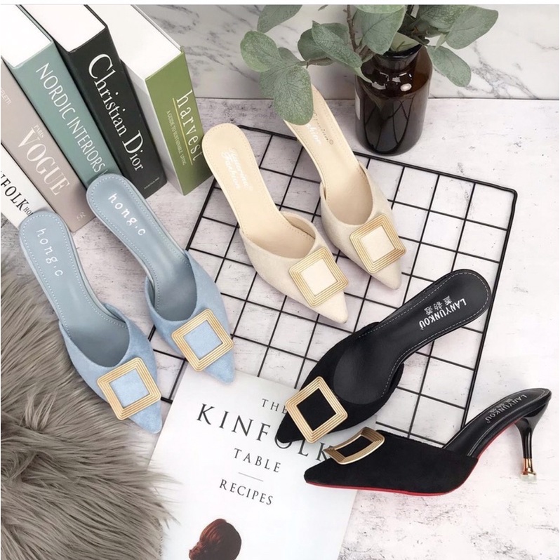 AL1 sepatu sendal wanita import realpict