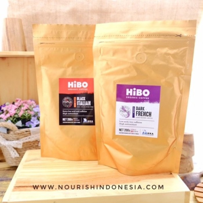 

Hibo, Organic Coffee Black Italian 200gr Hibo (Kopi organik arabica)