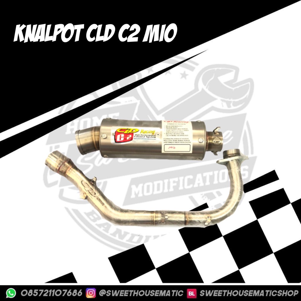 Knalpot CLD C2 bulat beat dan mio