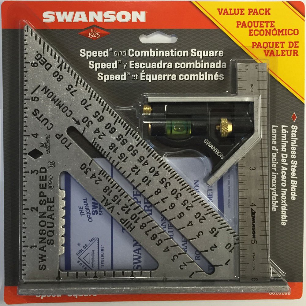Swanson Tool Speed Square Layout Tool with Combination Square