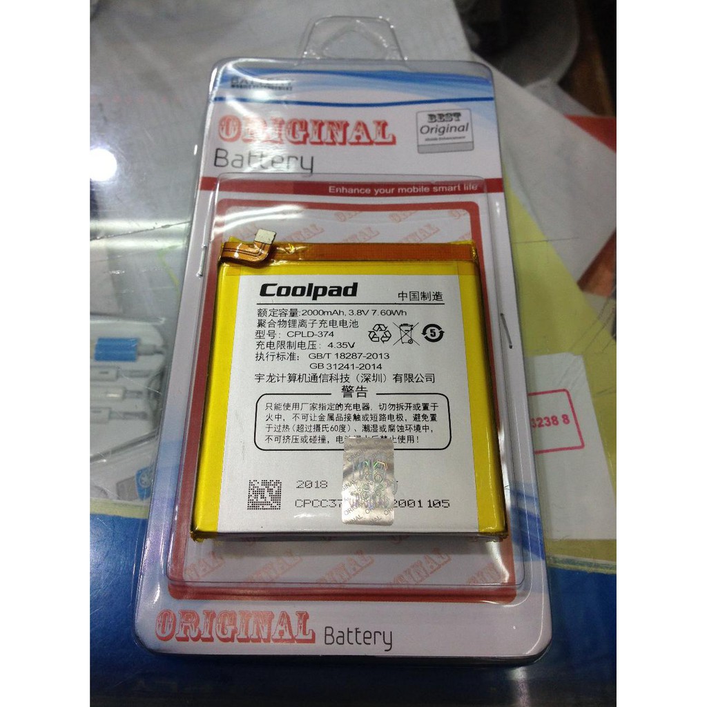 Diskon Baterai Coolpad Fancy Pro E571 Clpd-374 2000Mah Original Oem Murah