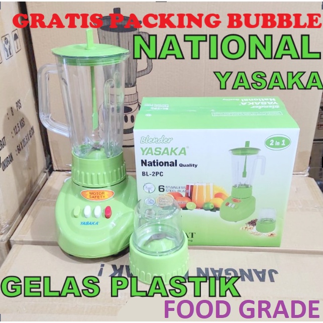 BLENDER PLASTIK NATIONAL YASAKA , BLENDER TABUNG PLASTIK FOODGRADE KUALITAS PREMIUM 100%