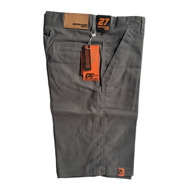 CELANA PENDEK CHINO | DISTRO |SURFING | JUMBO | PRIA BAHAN KATUN-Abu