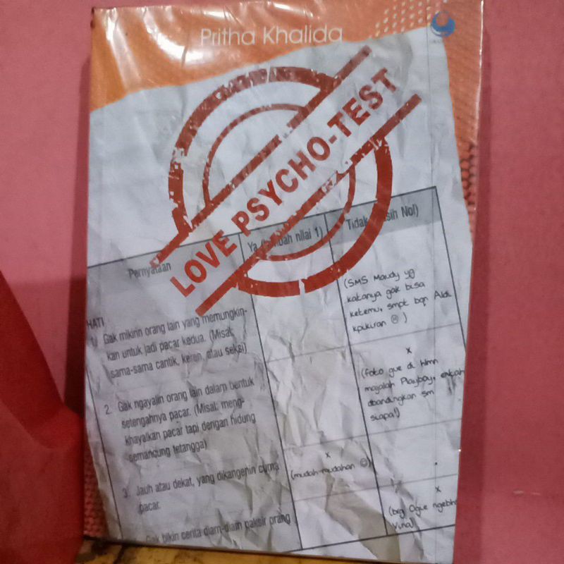 BUKU LOVE PSYCHO TEST
