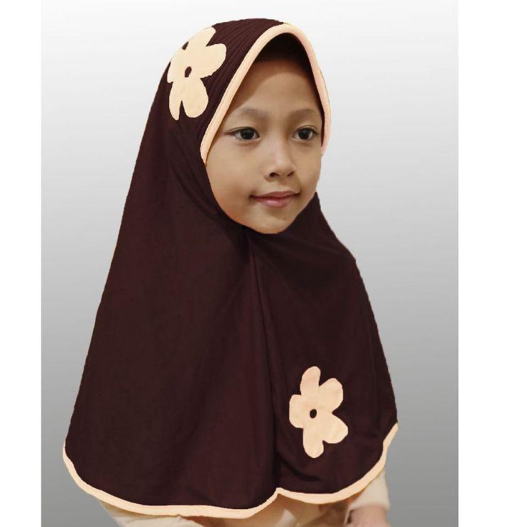 Jilbab Anak Instan Vania SD Bunga Ceplok Size M Kerudung Sekolah Vania Hijab ◦ SUK.328077