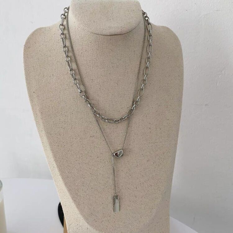 Metal Chain Necklace Accessories Pendants Korea Simple Temperament Retro