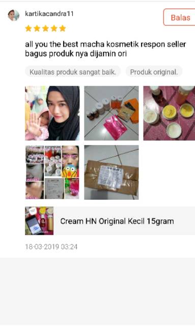 CREAM HN SIANG ECER ORIGINAL 100% ASLI MAMI HETTY NUGRAHATI 15Gram