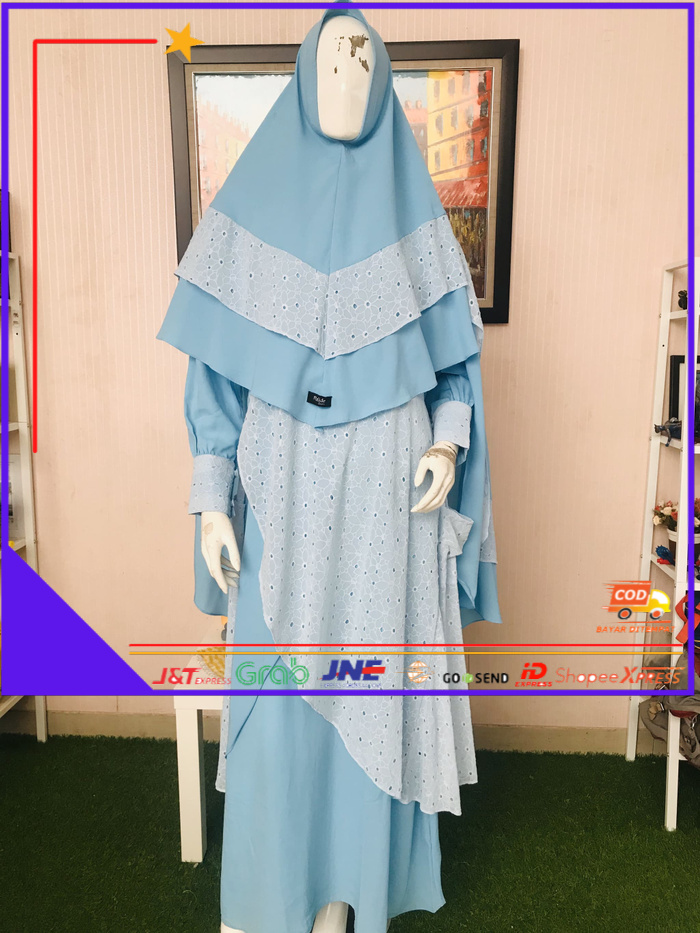 ❤BISA COD❤ Gamis Syar’i pesta anggun elegan