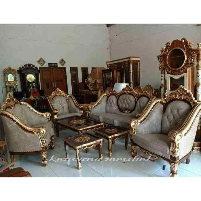 Kursi Tamu Sofa Mewah Modern/Kursi Ruang Tamu Ukir Jepara