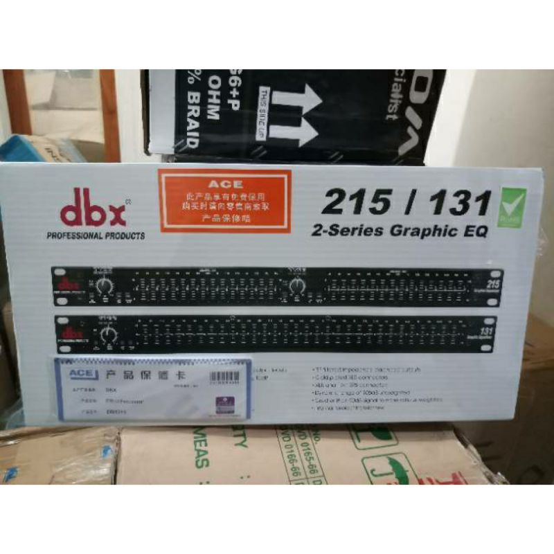 EQUALIZER DBX 215 2X GRAPHIC EQ GARANSI 1 TAHUN