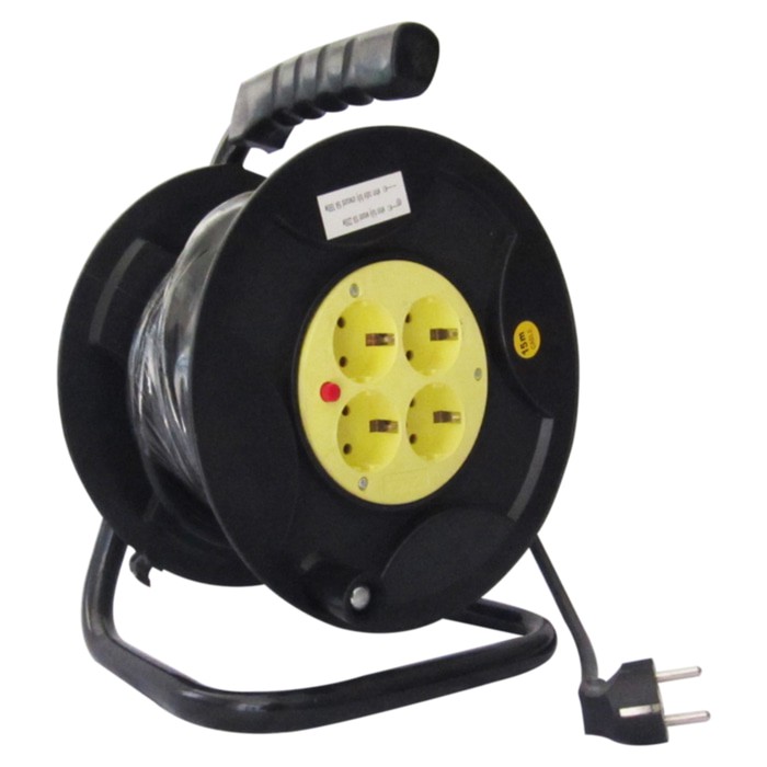 Kabel Roll 15 Meter 4 Stop Kontak | Kabel Gulung Listrik | Cable Reel