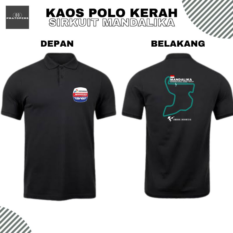 Baju Kaos Polo Kerah Mandalika Racing Team | Kaos Polo Mandalika Racing Team Termurah
