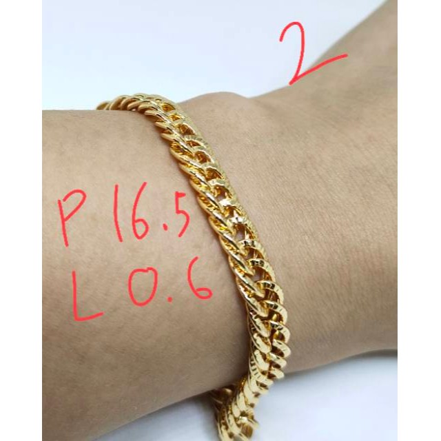 Fifi Fashion Gelang Gold Sisik Naga Tangan Titanium Xuping ASLI Antikarat Antialergi 19#