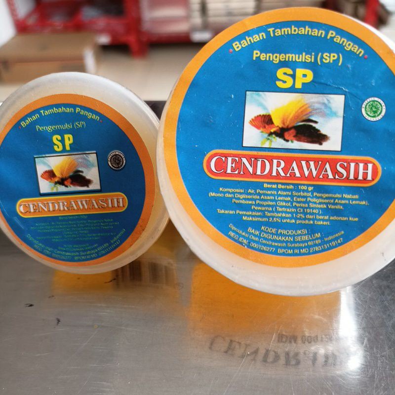 

SP cap Cendrawasih/Pengemulsi SP/Pelembut Kue/Cake Emulsifier ( 100 gr )