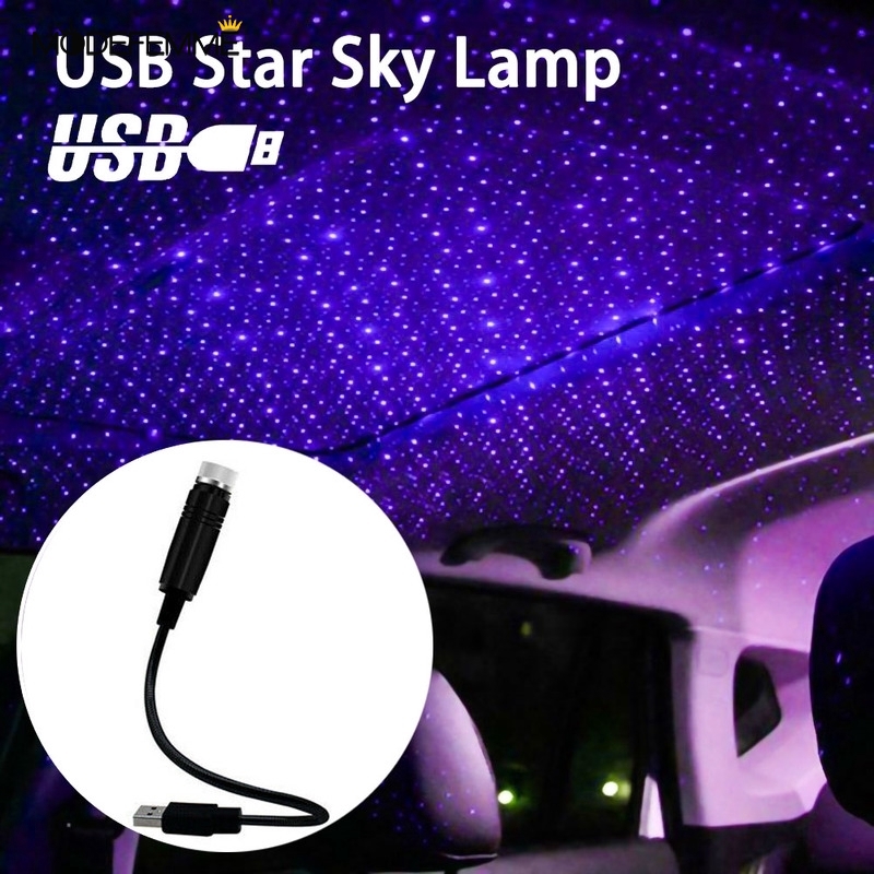 (Usb Car) (Lampu Proyektor Langit Malam Berbintang) (Adjustable) Untuk Dekorasi Interior Mobil