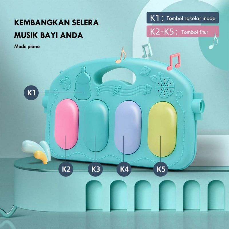 Baby PlayGym Mainan Playmat Piano Musical Anak