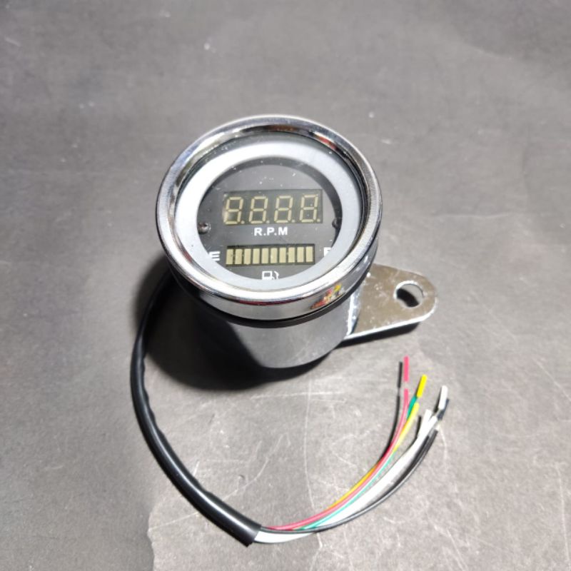 Tachometer RPM indikator kilometer dan bensin motor 2in 1