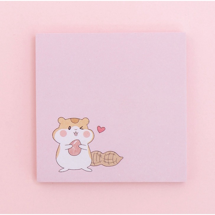 J2 - Sticky Notes Hamster Beruang Bear Lucu Memo Unik Note-peanut hamster