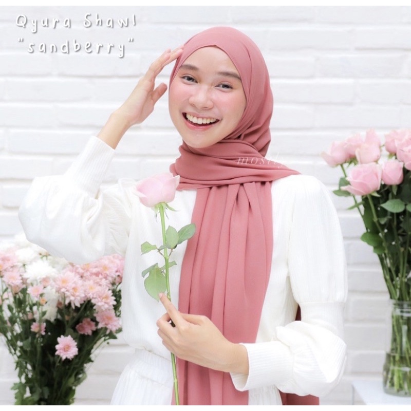 Itsmostly - Qyura Shawl-Sand berry
