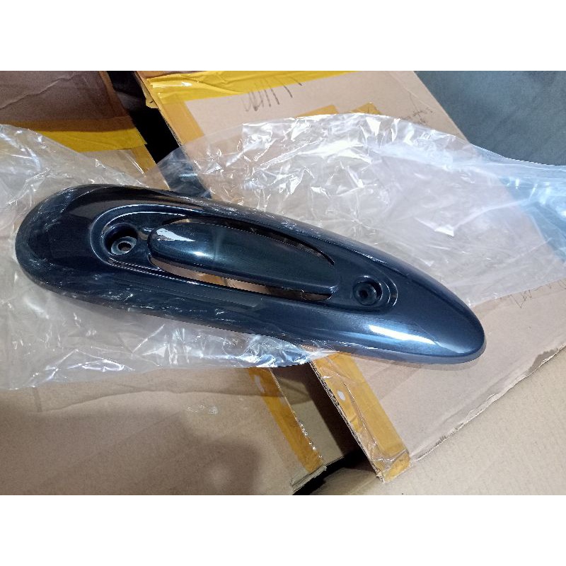 COVER TUTUP KNALPOT SCOOPY FI 2013-2016 HITAM