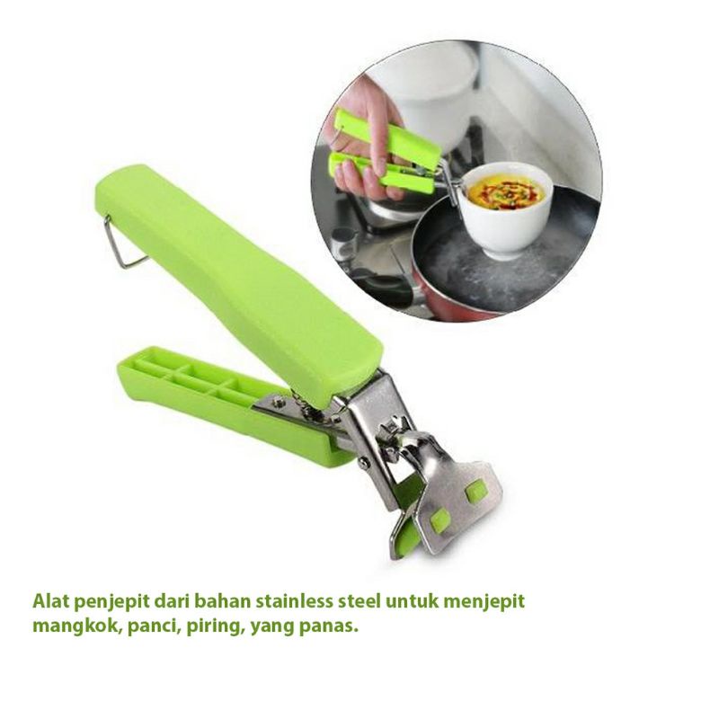 marvelashop | Penjepit Mangkuk Piring Anti Panas / Capitan JEPITAN TANG Pengangkat Piring dan Mangkuk Anti Karat Serbaguna