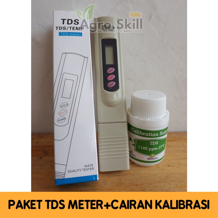 Paket Hemat TDS Meter + Cairan Kalibrasi TDS